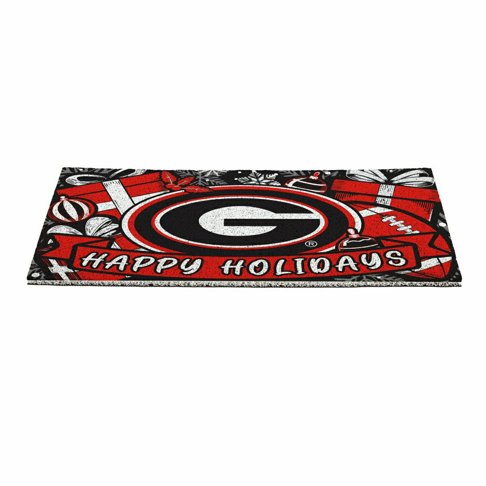 University of Georgia Holiday PVC Mat, 28"x16", Collegiate