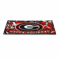 University of Georgia Holiday PVC Mat, 28"x16", Collegiate