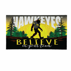 University of Iowa Bigfoot PVC Mat, 28"x16", Collegiate