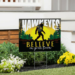 University of Iowa Yard Sign, Bigfoot, Collegiate, Home