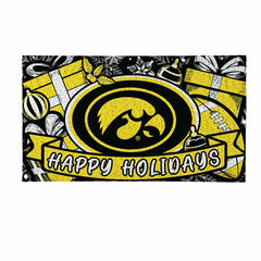 University of Iowa Holiday PVC Mat, 28"x16", Collegiate