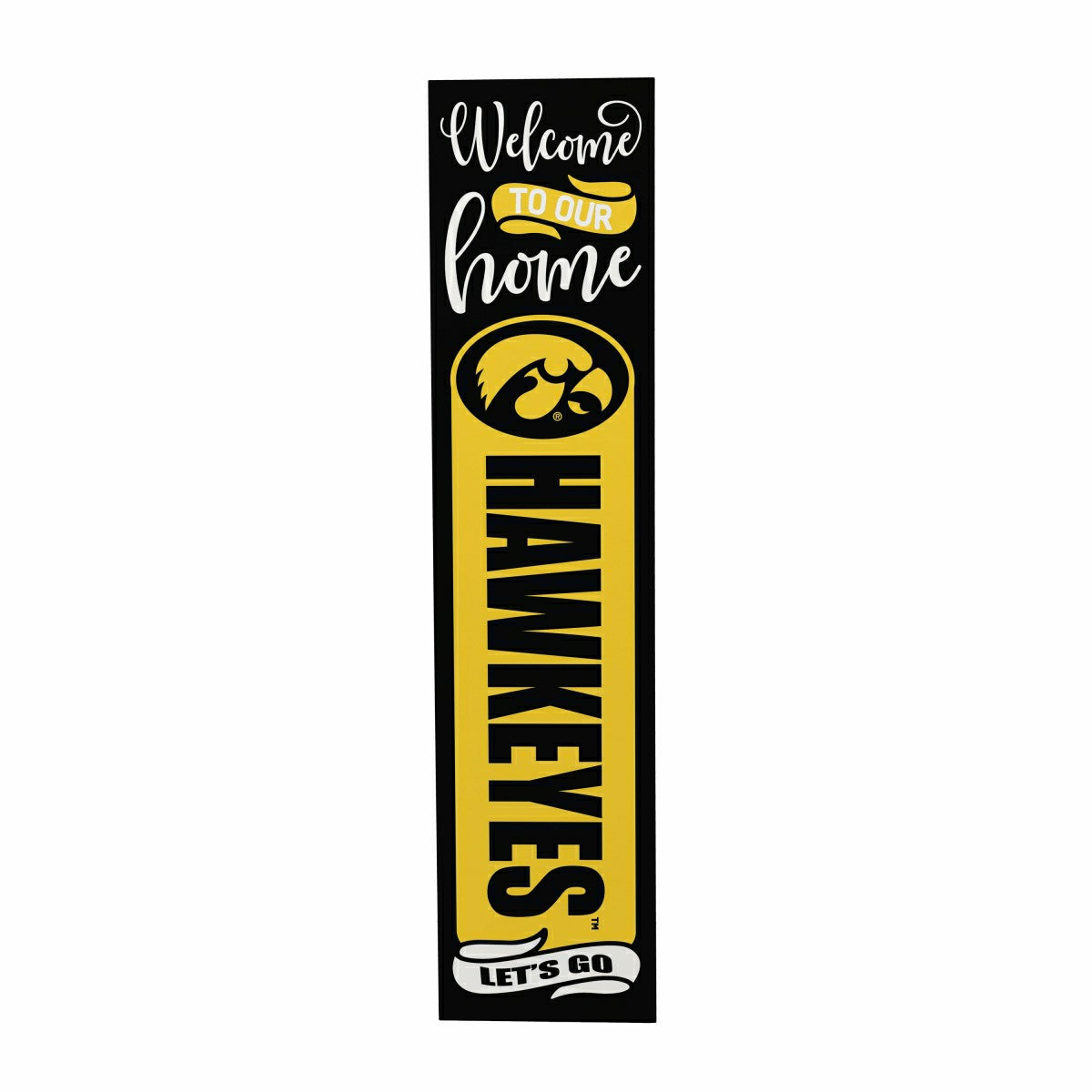 47" Double Sided Leaner, University of Iowa, Halloween, Collegiate, Home