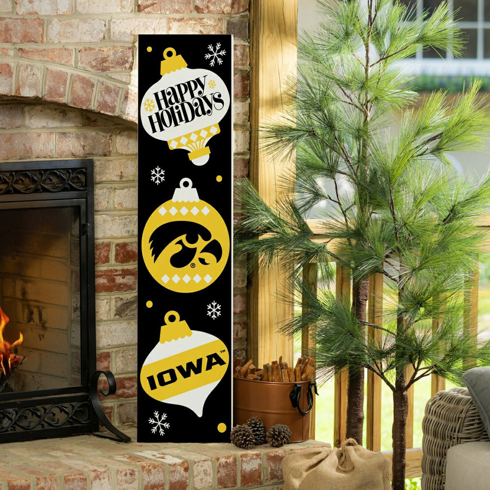 47" Double Sided Leaner, University of Iowa, Christmas, Collegiate, Home