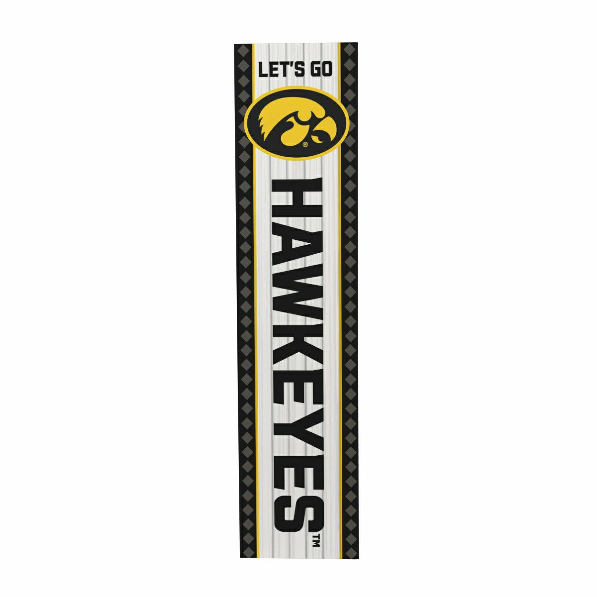 47" Double Sided Leaner, University of Iowa, Christmas, Collegiate, Home