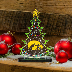 University of Iowa College Holiday Tree Desklite LED Decor, Collegiate, Home