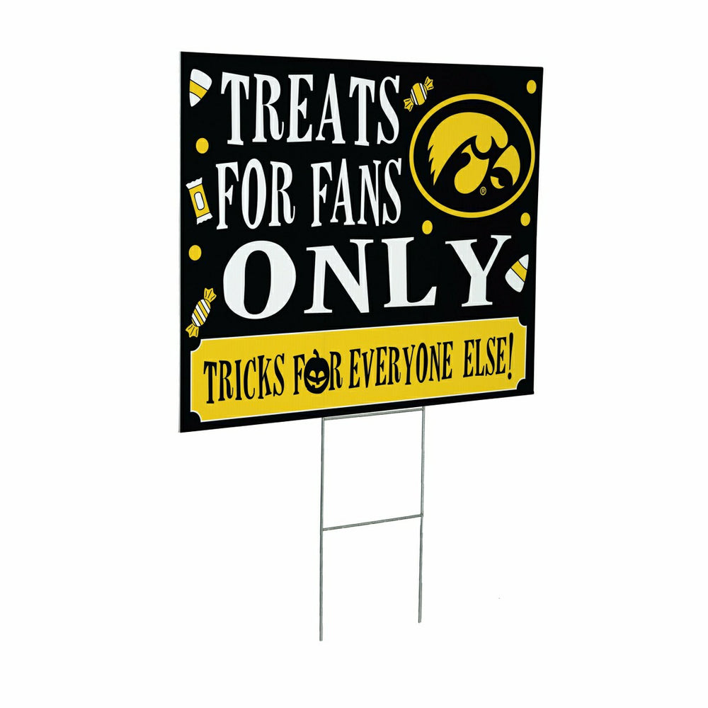 University of Iowa Yard Sign, Halloween Treats for Fans, Collegiate, Home