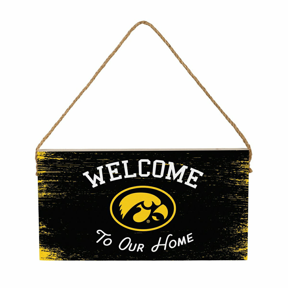 University of Iowa Wood Wall Sign, 6x11, Collegiate, Home
