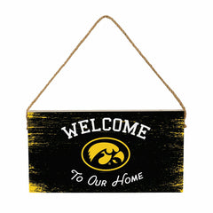 University of Iowa Wood Wall Sign, 6x11, Collegiate, Home