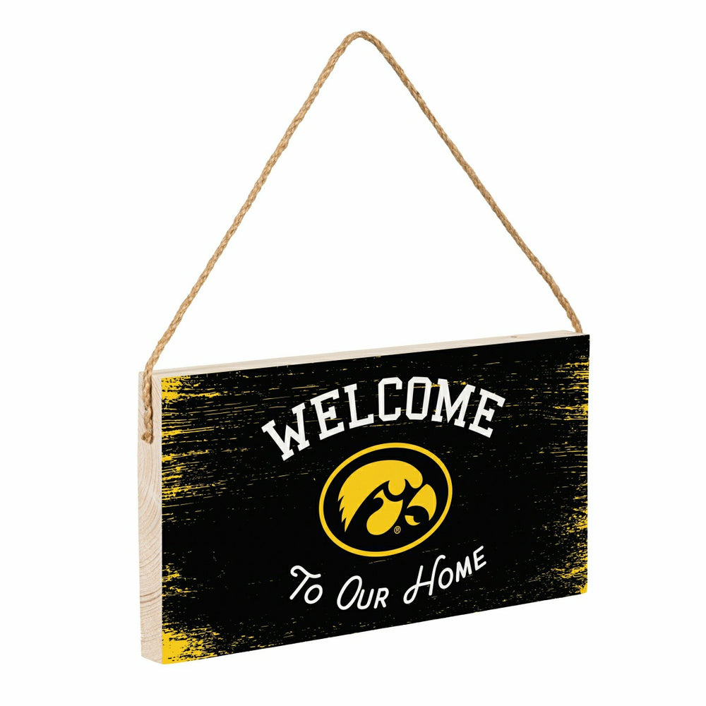 University of Iowa Wood Wall Sign, 6x11, Collegiate, Home
