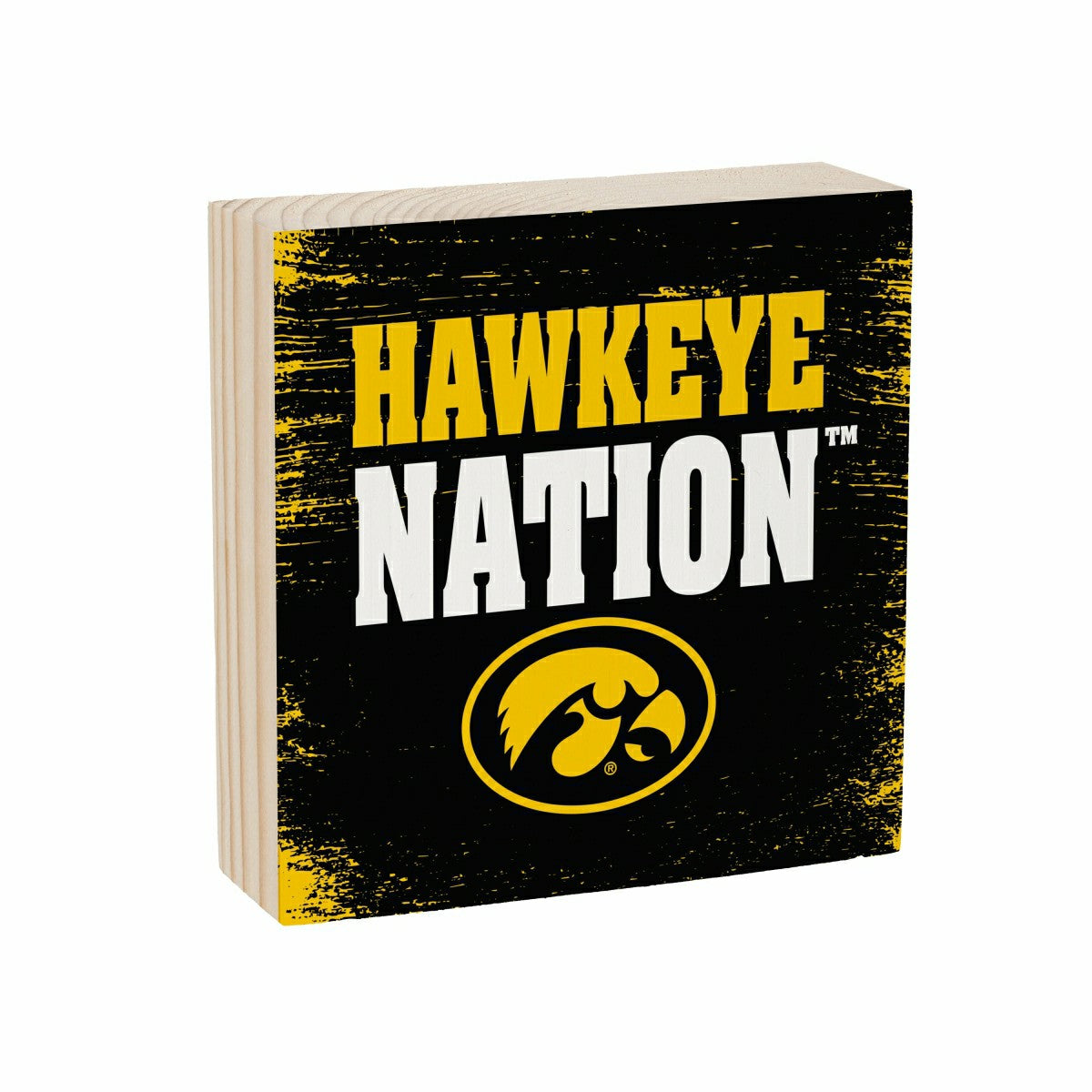 University of Iowa Plock, Down Home Fans, 6x6, Collegiate, Home