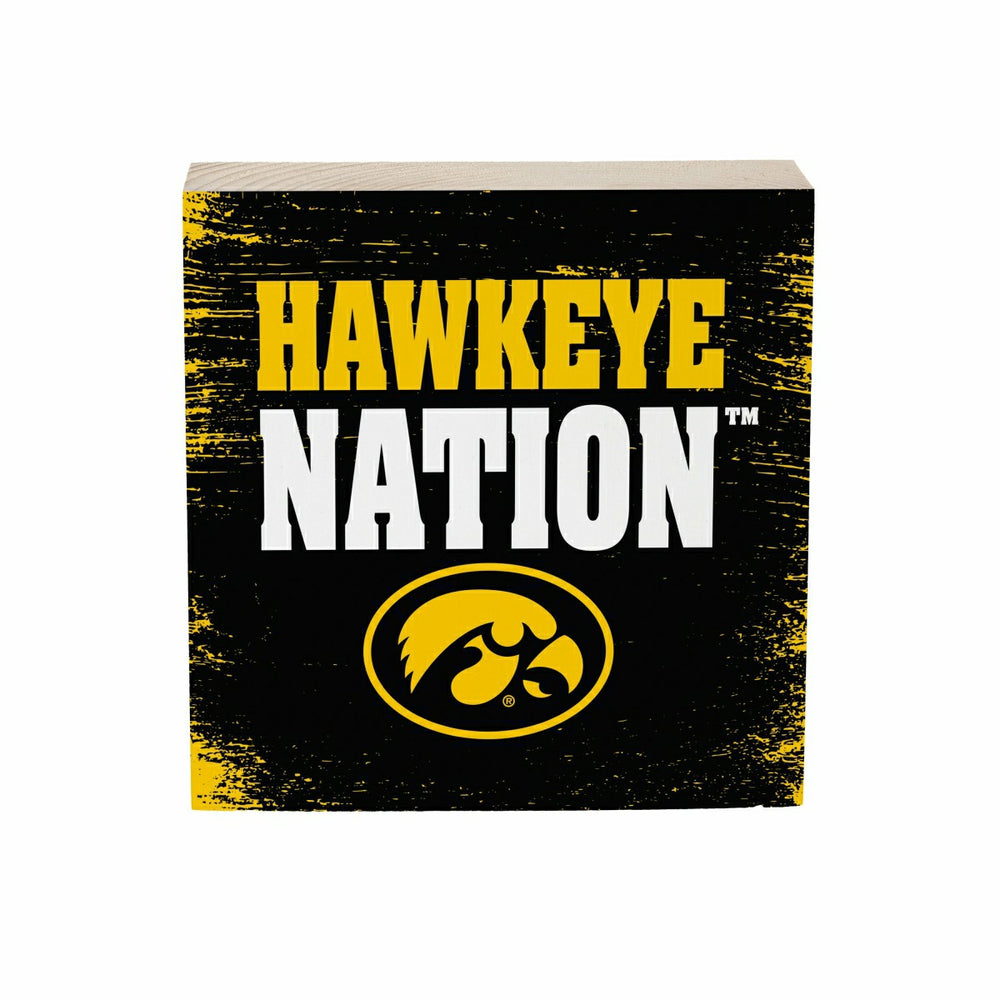 University of Iowa Plock, Down Home Fans, 6x6, Collegiate, Home