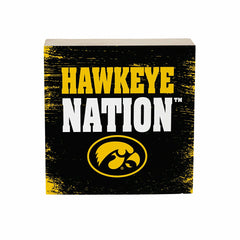 University of Iowa Plock, Down Home Fans, 6x6, Collegiate, Home