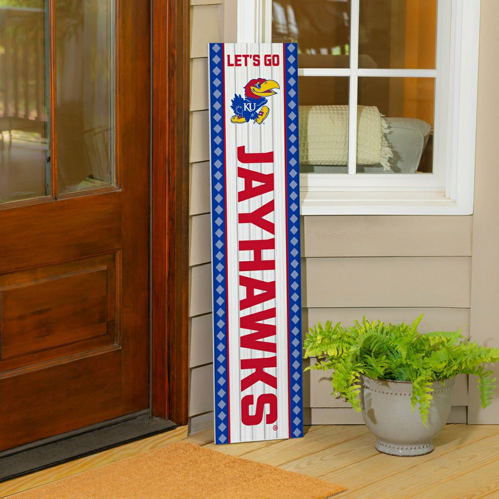 47" Double Sided Leaner, University of Kansas, Christmas, Collegiate, Home