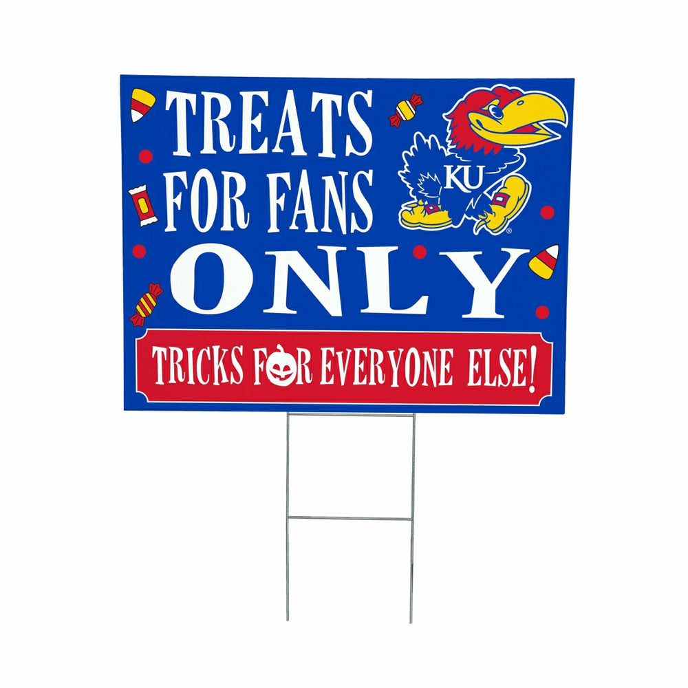 University of Kansas Yard Sign, Halloween Treats for Fans, Collegiate, Home