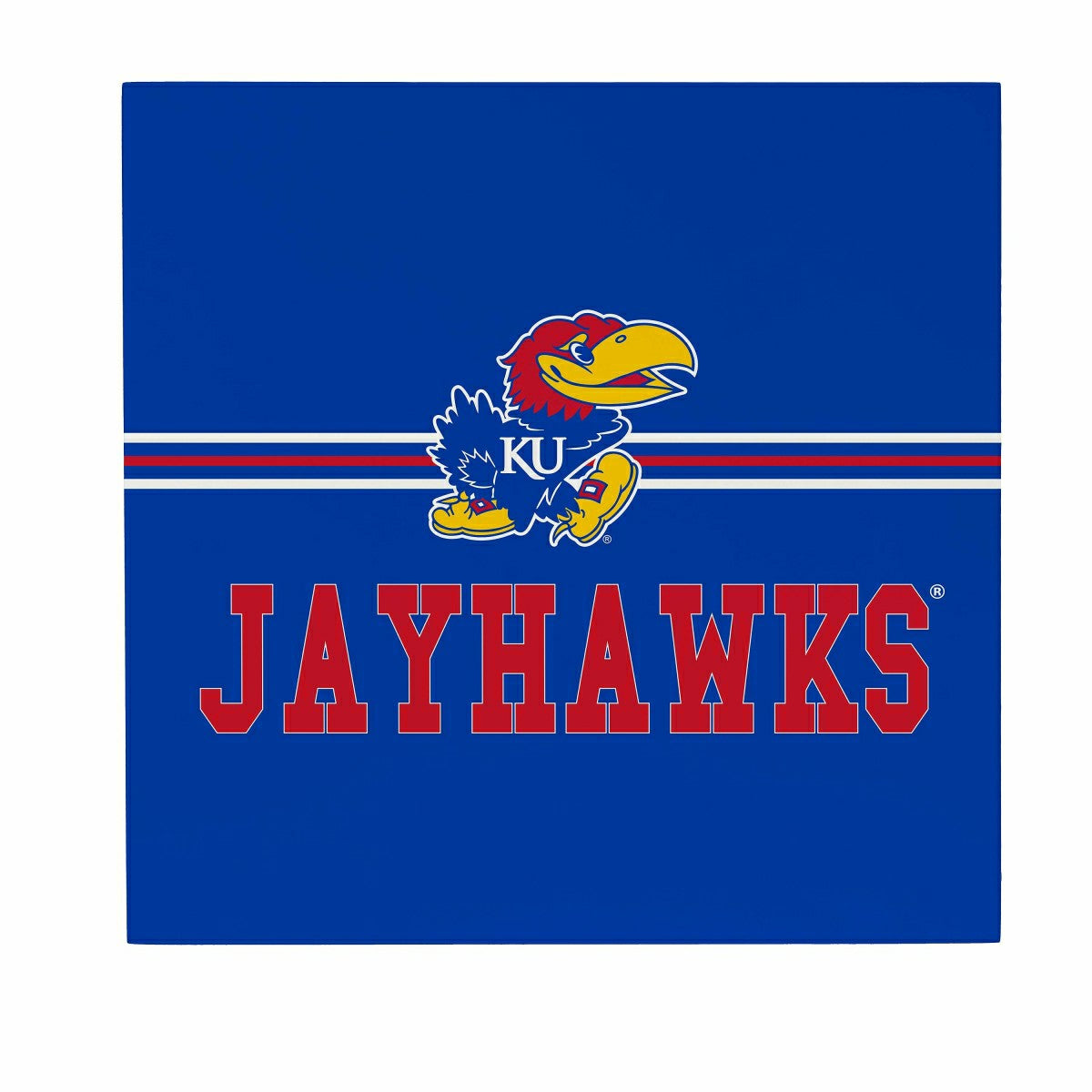 University of Kansas Wood Wall Sign, 12x12, Collegiate, Home