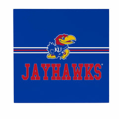 University of Kansas Wood Wall Sign, 12x12, Collegiate, Home