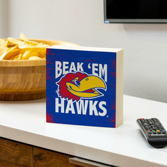 University of Kansas Plock, Down Home Fans, 6x6, Collegiate, Home