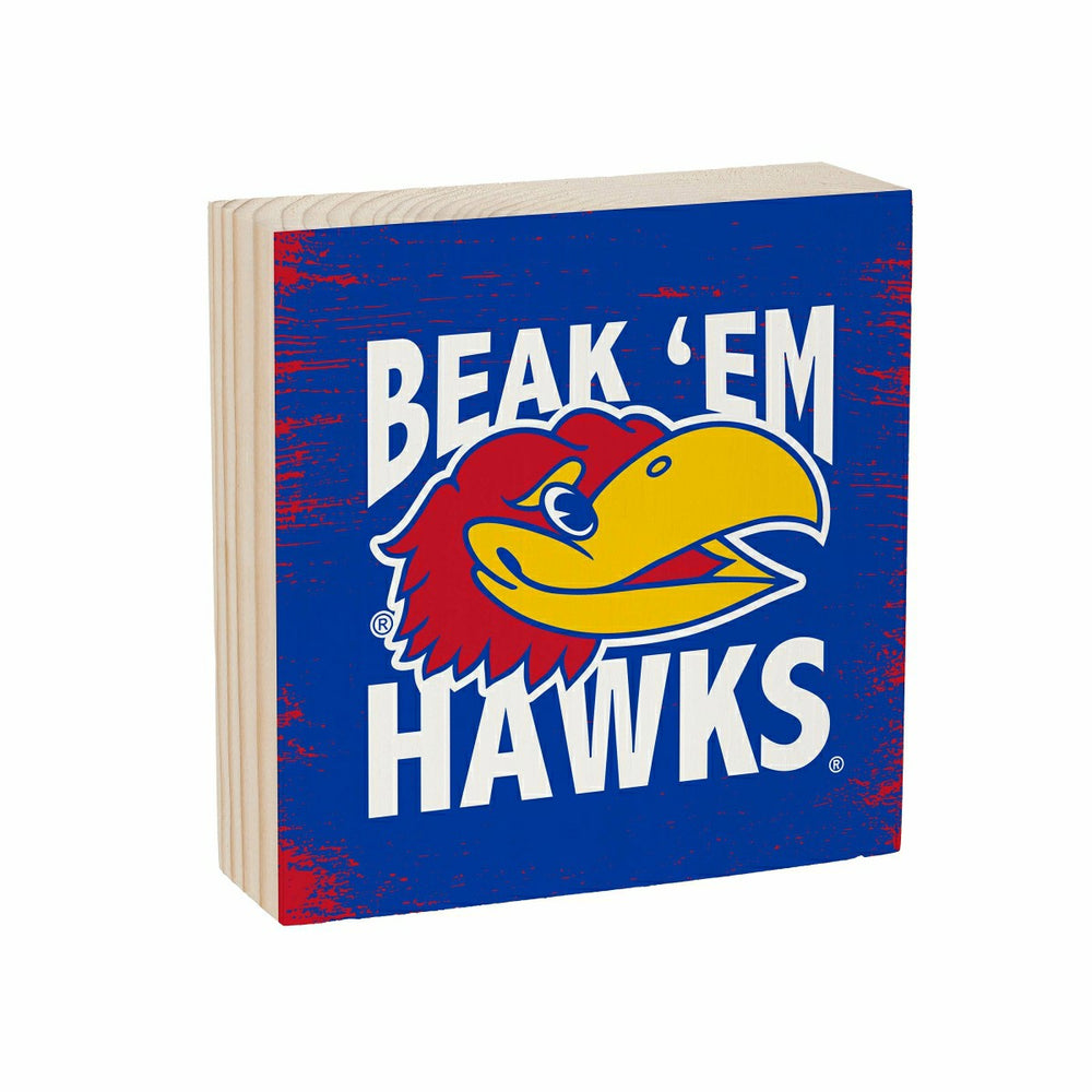 University of Kansas Plock, Down Home Fans, 6x6, Collegiate, Home