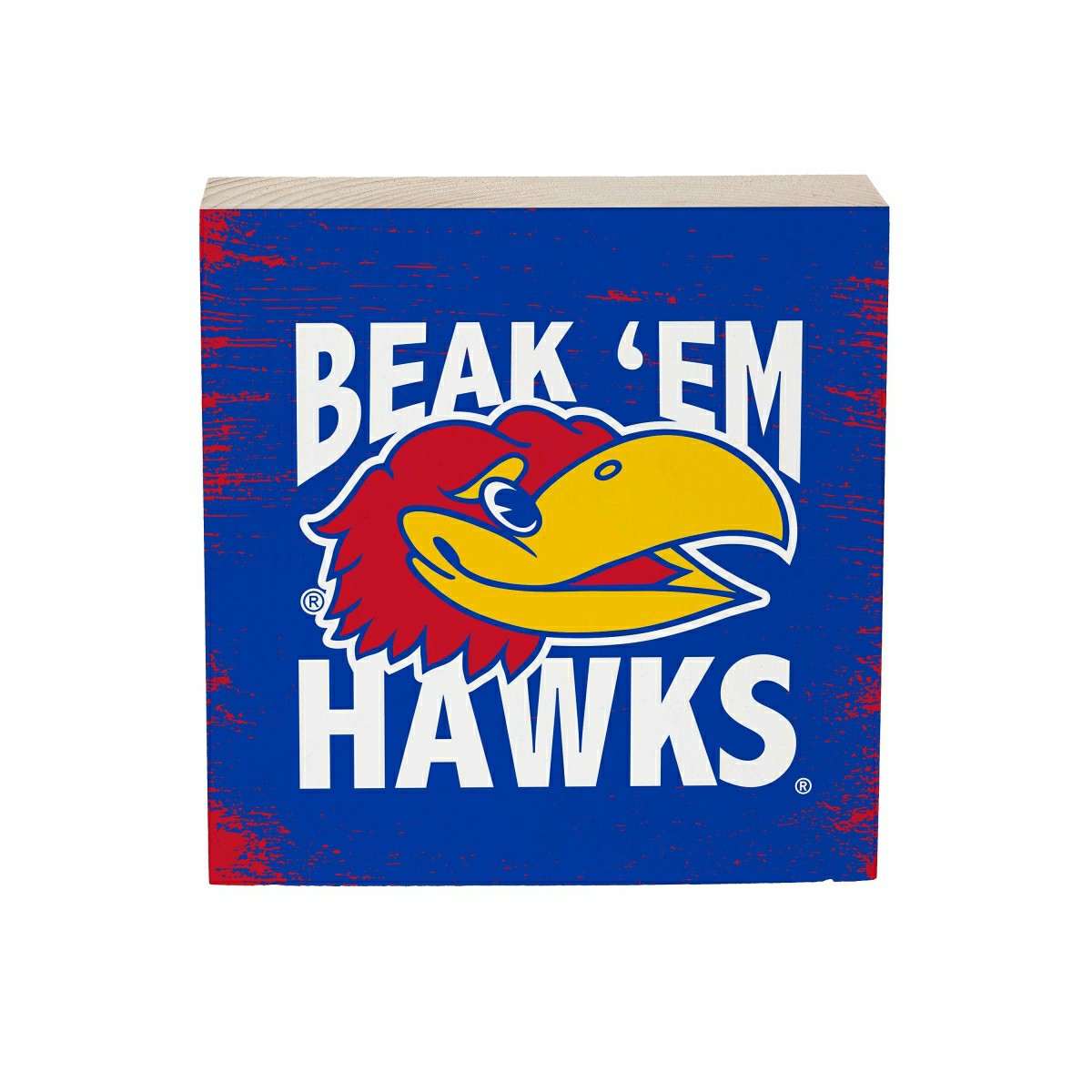 University of Kansas Plock, Down Home Fans, 6x6, Collegiate, Home