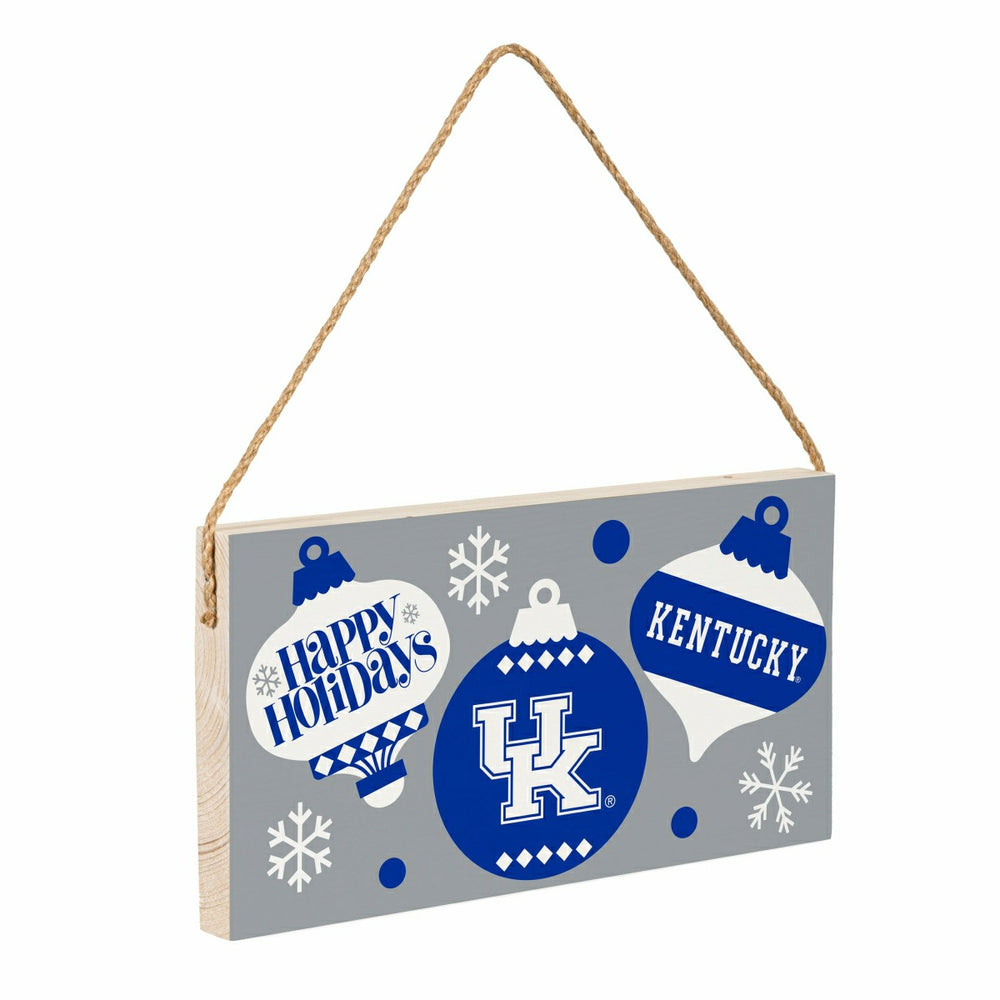 University of Kentucky Holiday Wood Wall Sign, 6x11, Collegiate, Home