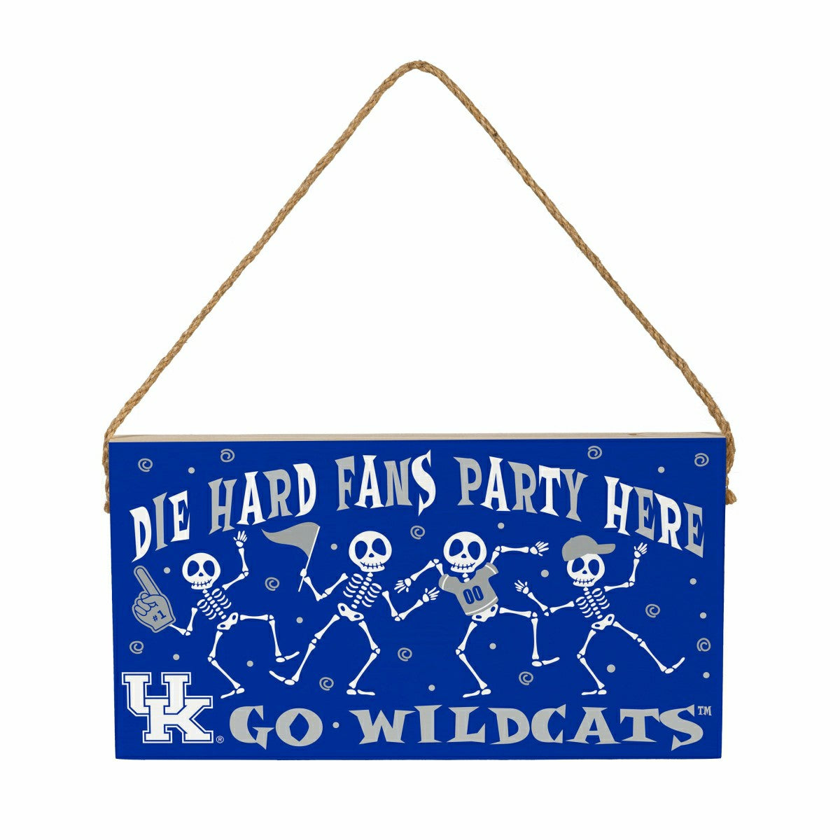 University of Kentucky Halloween Wood Wall Sign, 6x11, Collegiate, Home