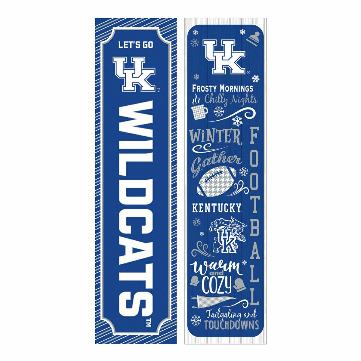 University of Kentucky 46" Double Sided Leaner, Winter Seasonal, Collegiate, Home