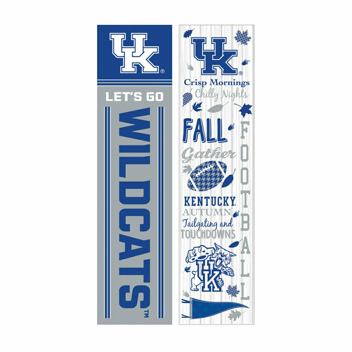 University of Kentucky 46" Double Sided Leaner, Fall Seasonal, Collegiate, Home