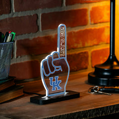 University of Kentucky College Foam Finger Desklite LED Decor, Collegiate, Home