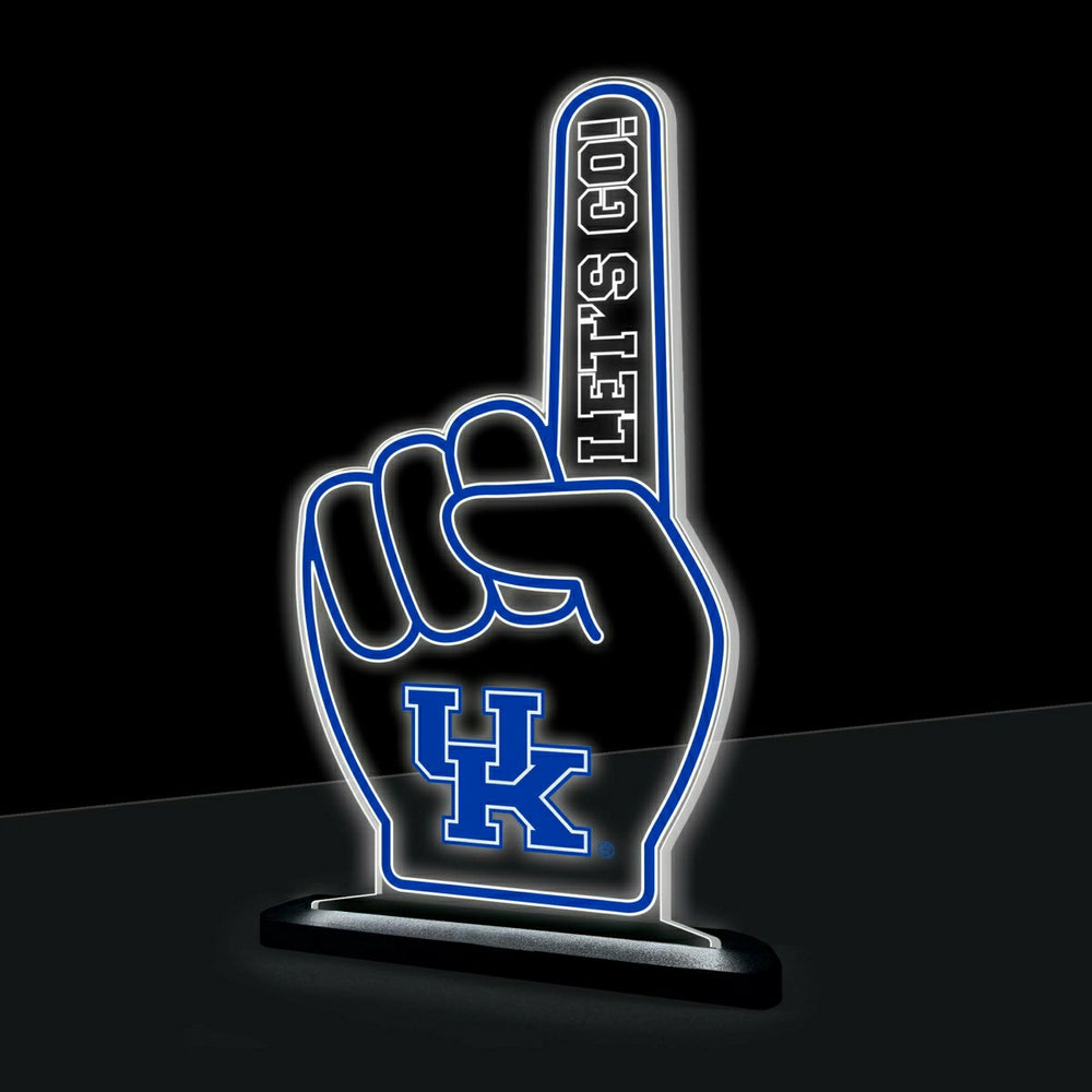 University of Kentucky College Foam Finger Desklite LED Decor, Collegiate, Home
