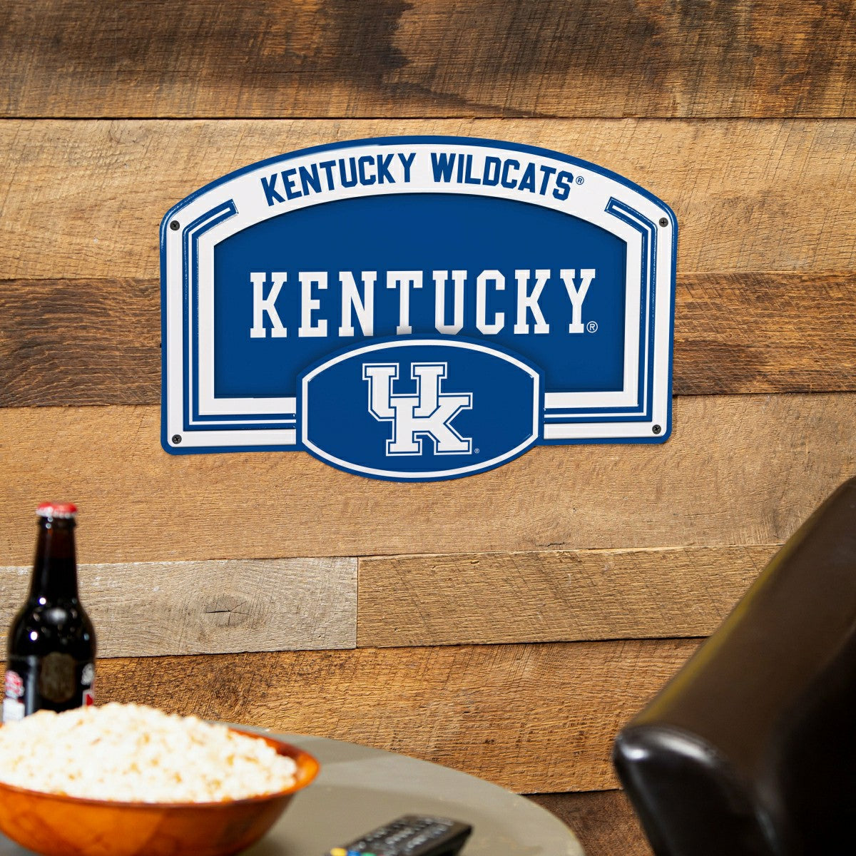 University of Kentucky USA Embossed Steel Wall Sign, 11" x 17", Collegiate, Home