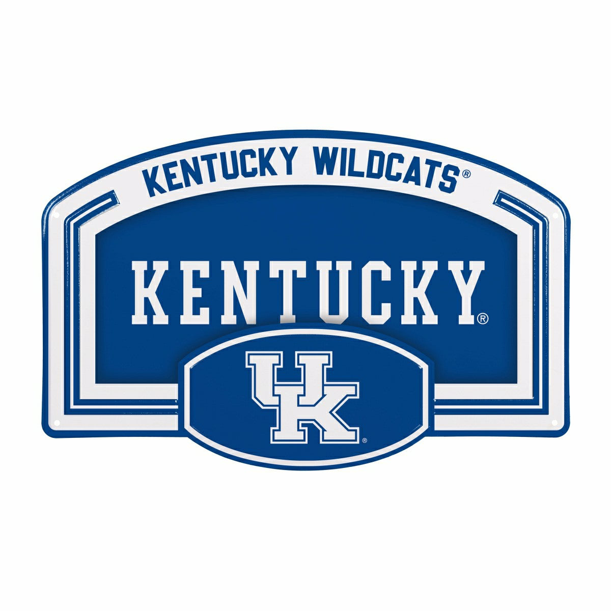 University of Kentucky USA Embossed Steel Wall Sign, 11" x 17", Collegiate, Home