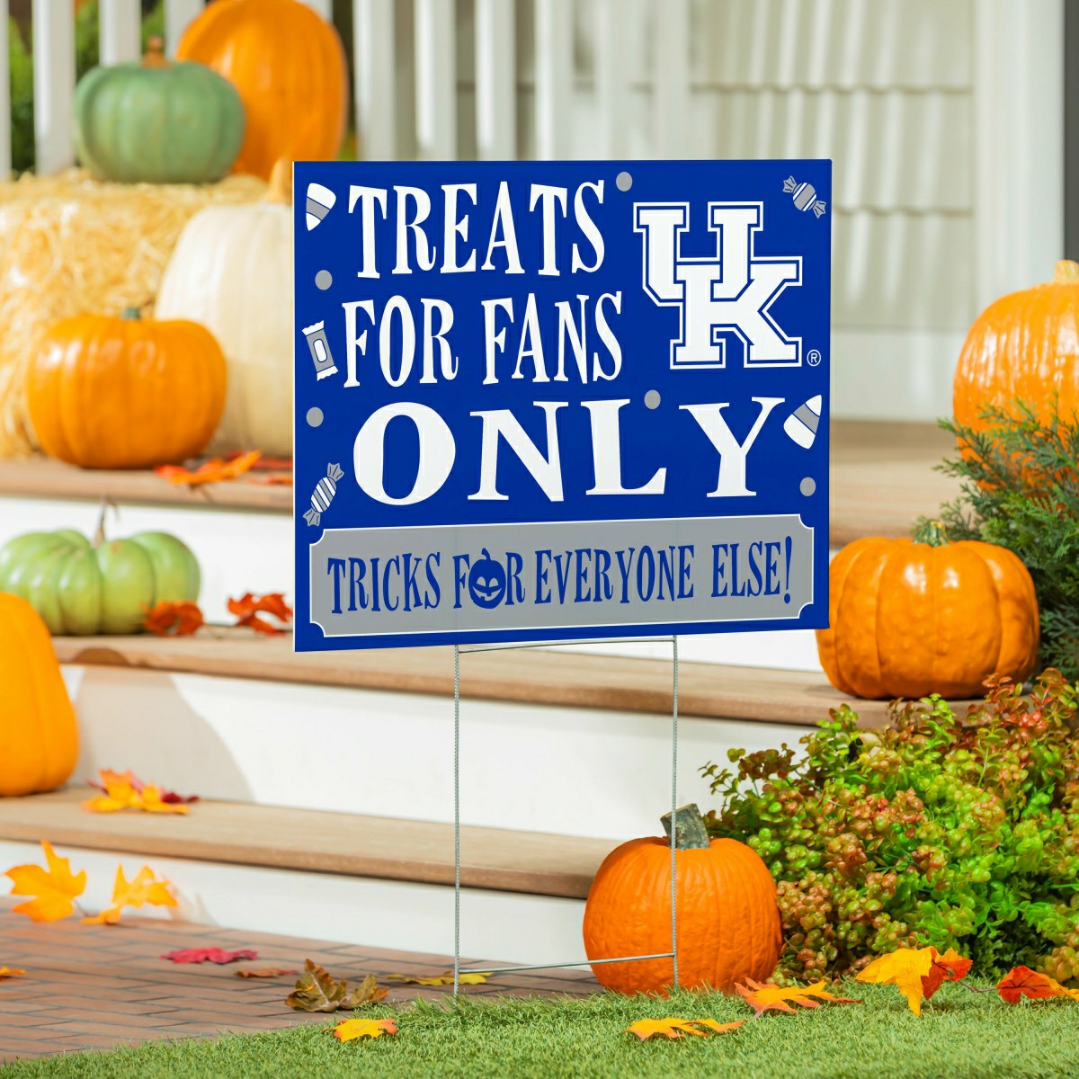 University of Kentucky Yard Sign, Halloween Treats for Fans, Collegiate, Home