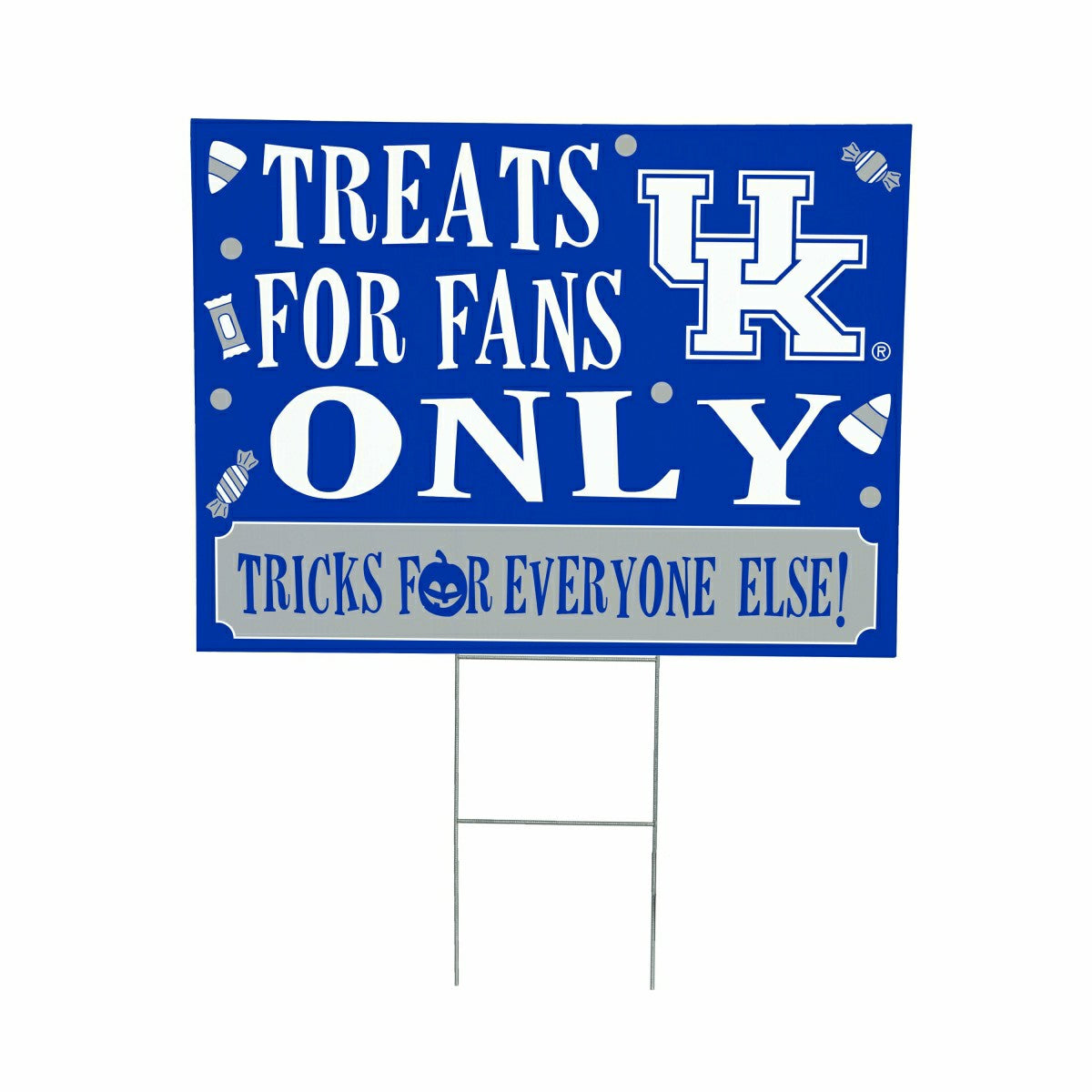 University of Kentucky Yard Sign, Halloween Treats for Fans, Collegiate, Home