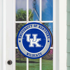 University of Kentucky Round Door Décor with Hanging Rope, 18x18, Collegiate, Home