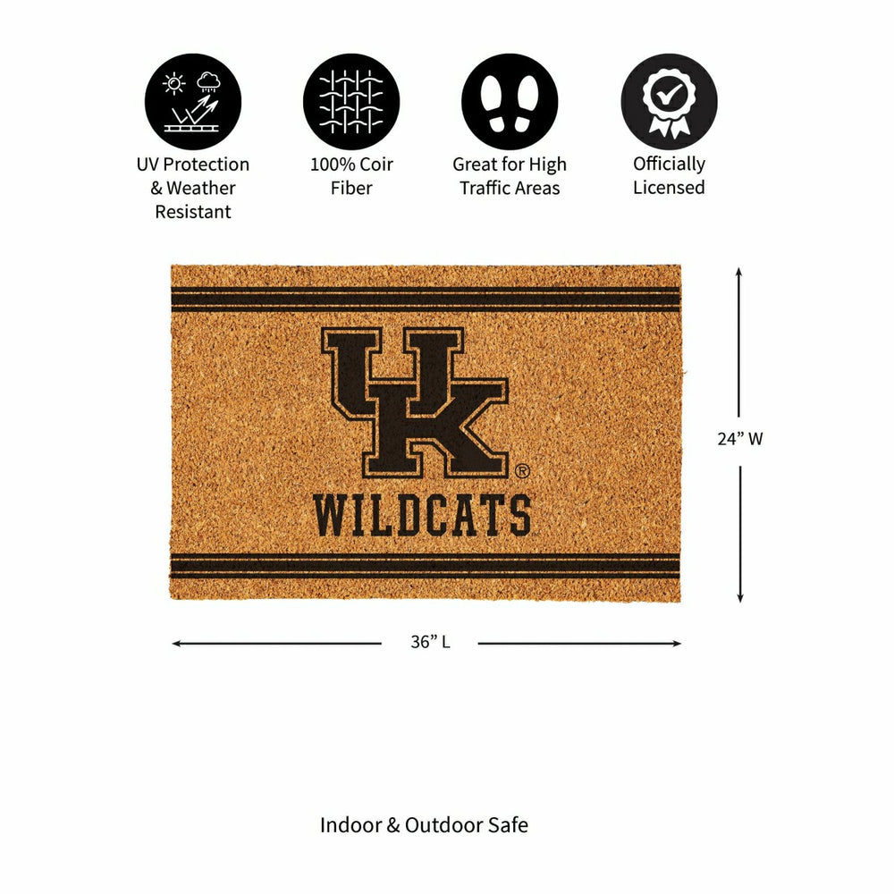 University of Kentucky Large One Color Coir Mat, 36"x24", Collegiate