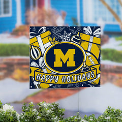 University Of Michigan Yard Sign, Holiday, Collegiate, Home