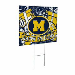 University Of Michigan Yard Sign, Holiday, Collegiate, Home