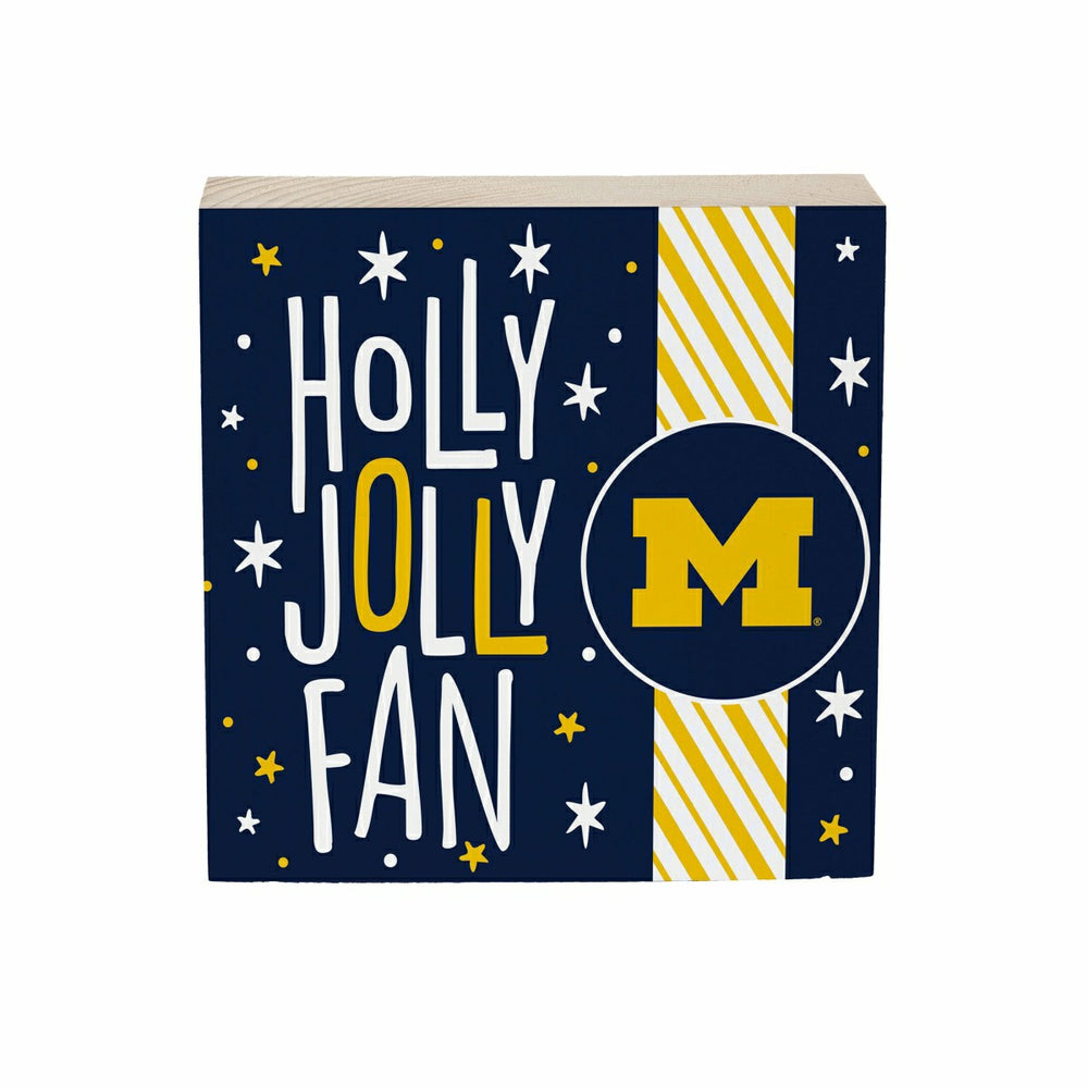 University Of Michigan Block, Holiday, 6x6, Collegiate, Home