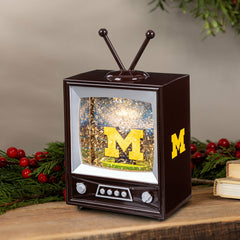 University Of Michigan Vintage TV Water Lantern, Collegiate, Home