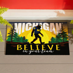 University Of Michigan Bigfoot PVC Mat, 28"x16", Collegiate