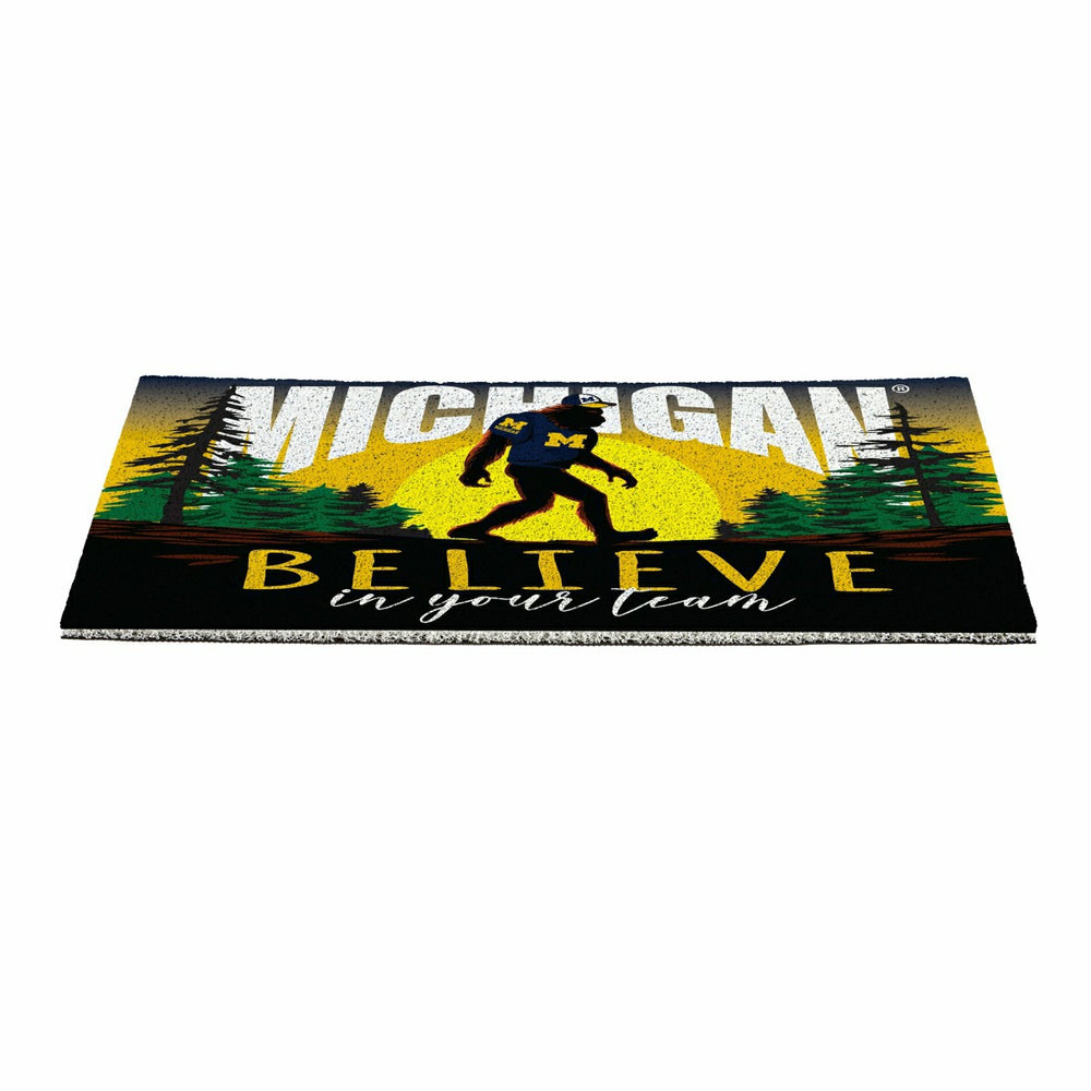 University Of Michigan Bigfoot PVC Mat, 28"x16", Collegiate