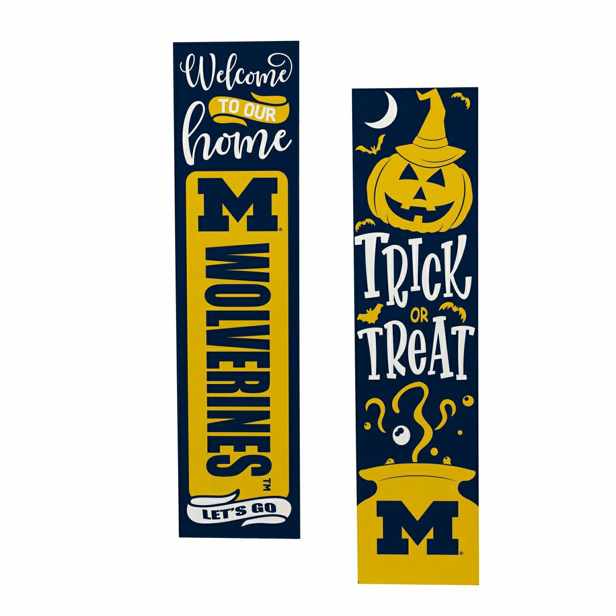 47" Double Sided Leaner, University Of Michigan, Halloween, Collegiate, Home