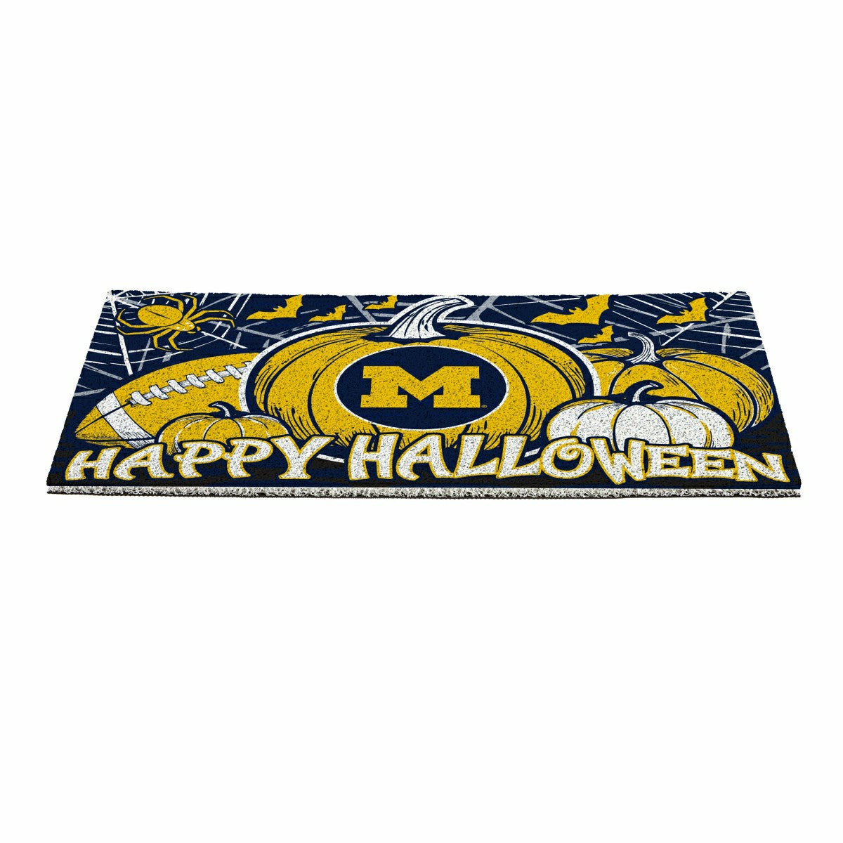 University Of Michigan Halloween PVC Mat, 28"x16", Collegiate
