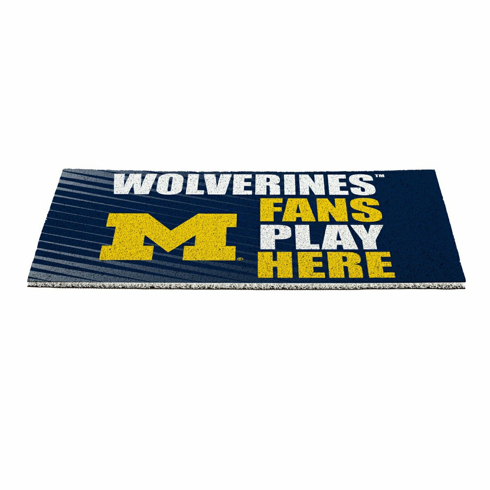 University Of Michigan Fan Mat, 28"x16", Collegiate
