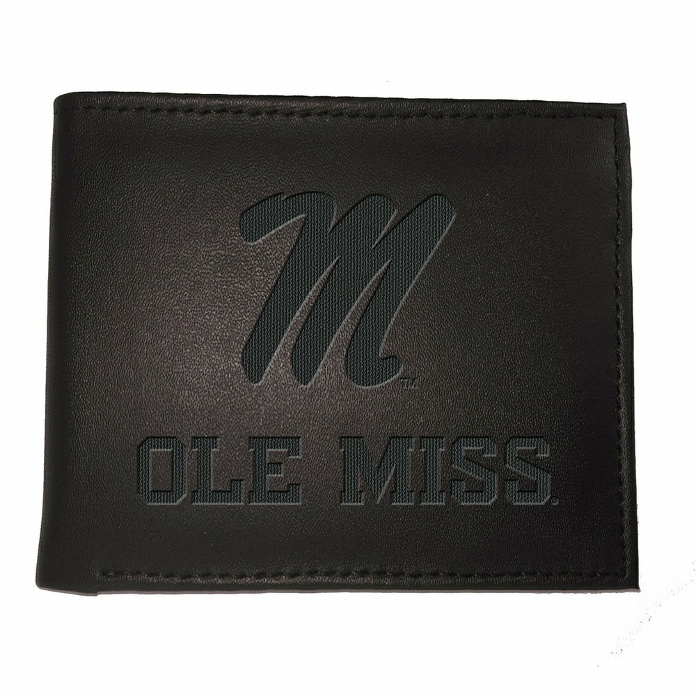University of Mississippi, Bi-Fold Wallet, Black, Collegiate, Home