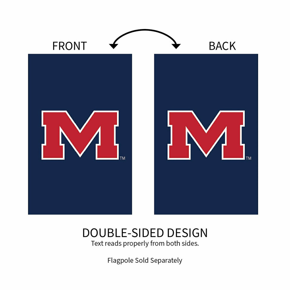University of Mississippi Applique House Flag, Collegiate, Home