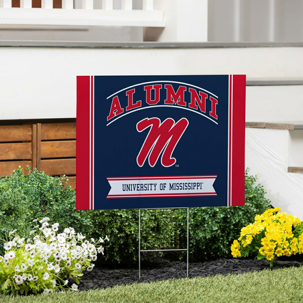 University of Mississippi Coroplast Yard Sign Alumni, Collegiate, Home