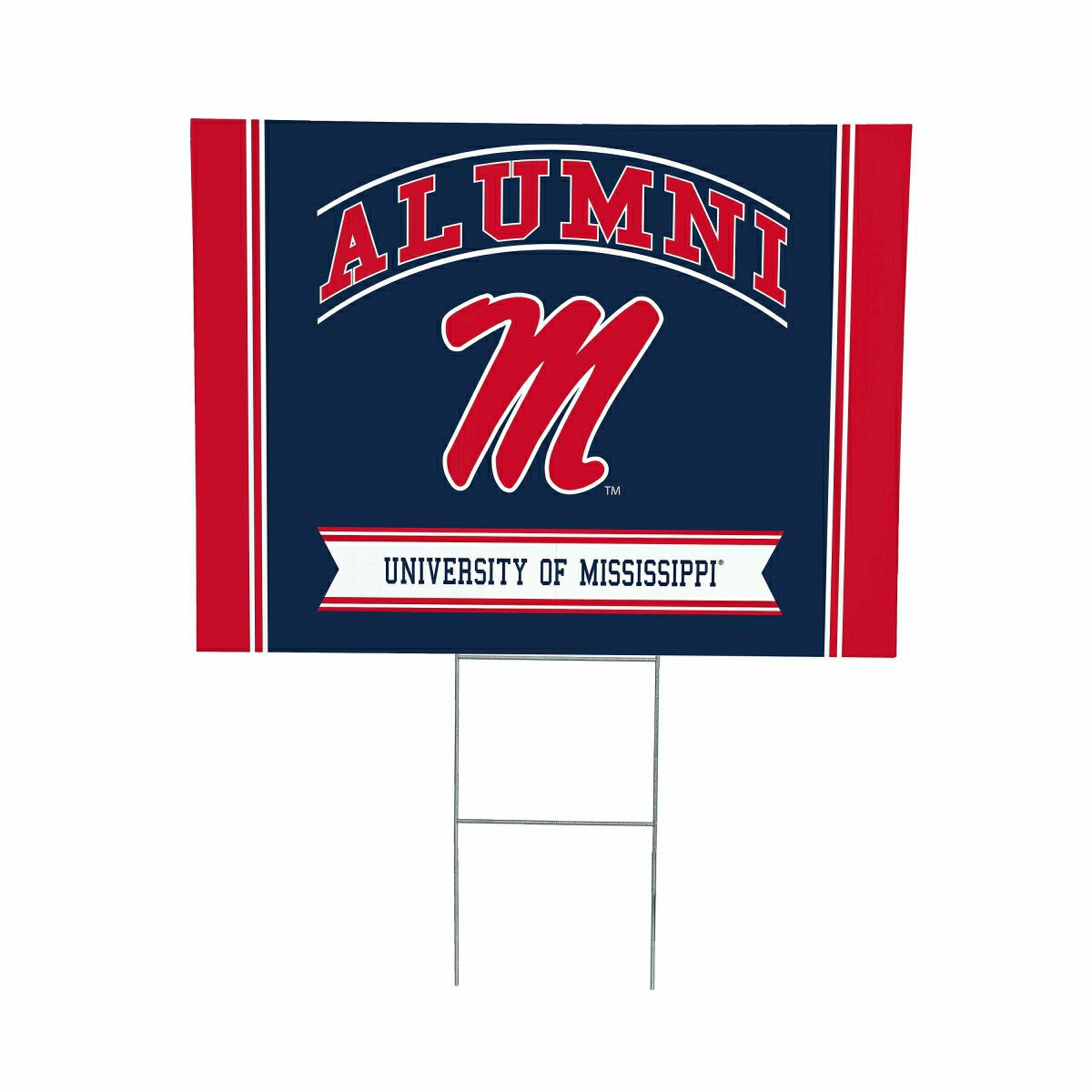 University of Mississippi Coroplast Yard Sign Alumni, Collegiate, Home