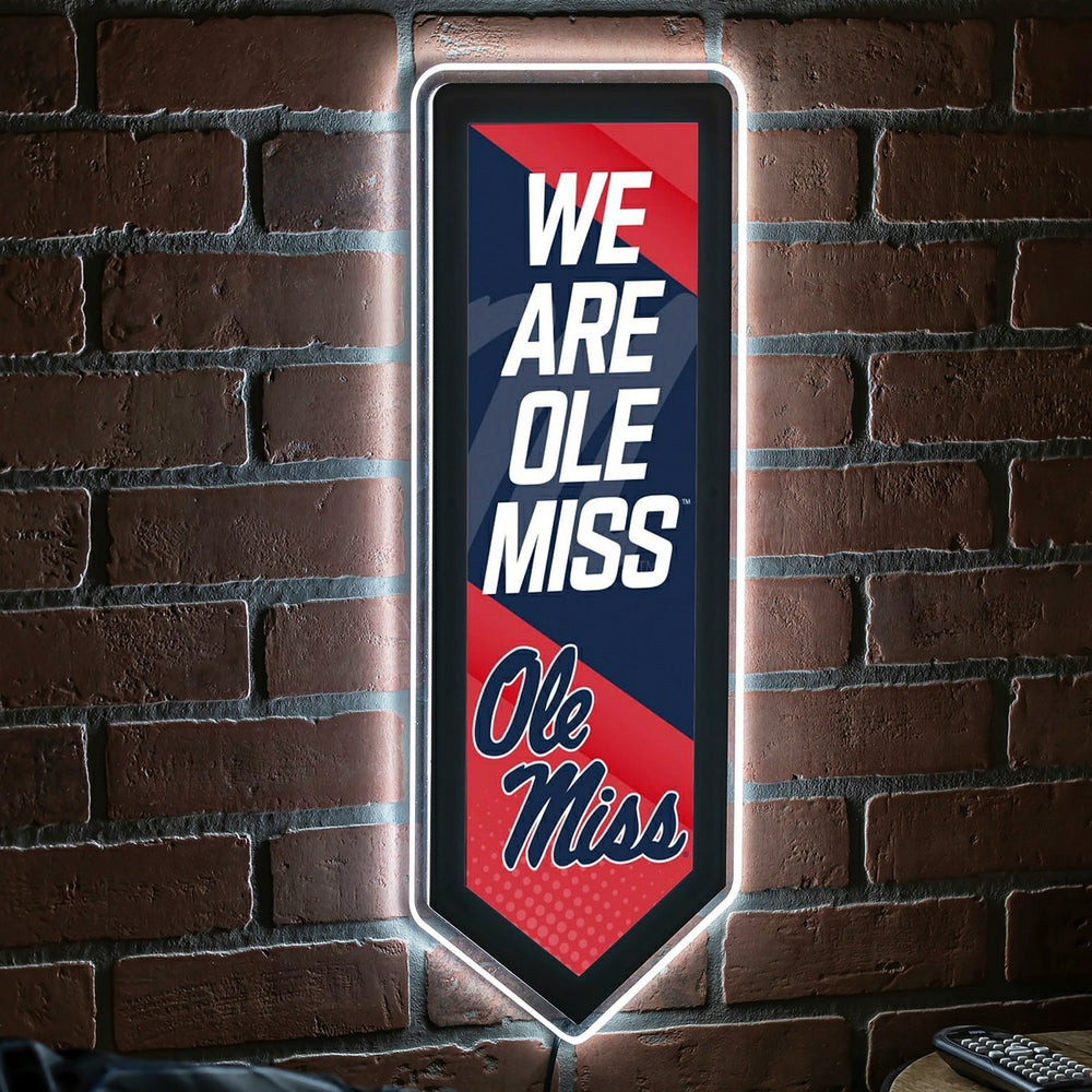 LED Wall Decor, Pennant, University of Mississippi, Collegiate, Home