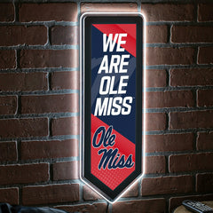 LED Wall Decor, Pennant, University of Mississippi, Collegiate, Home